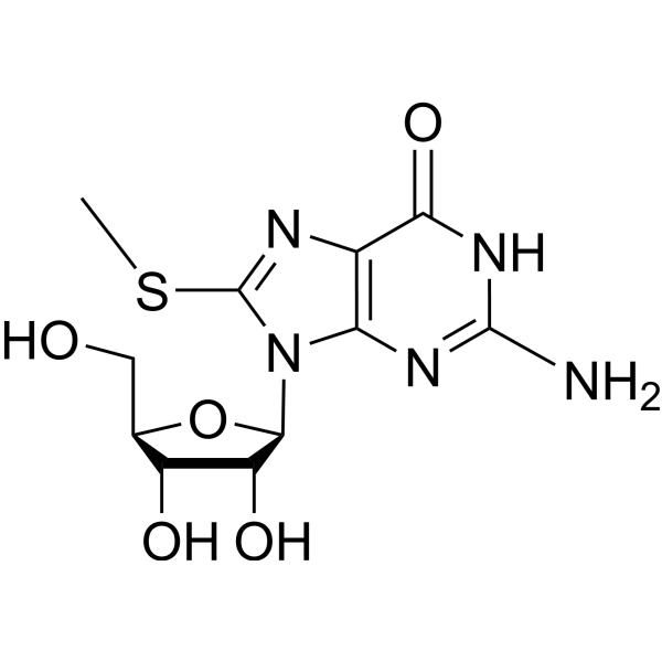 8-(Methylthio)guanosine 2104-66-7